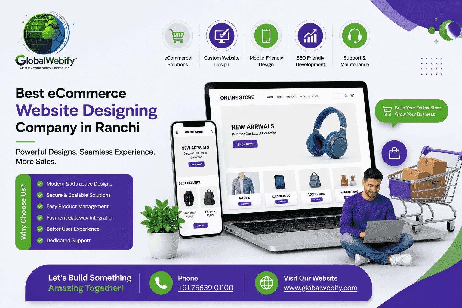 Best eCommerce Website Designing Company in Ranchi for Online Business Growth - Global Webify Blog Best eCommerce Website Designing Company in Ranchi for Online Business Growth